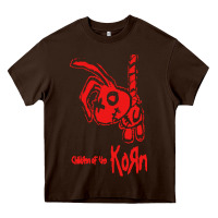 Chocolate Brown k o r n classic Heavy Core Tee - linhVisuals