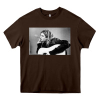 Chocolate Brown kurt smoking Heavy Core Tee - linhVisuals