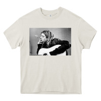 Cream kurt smoking Heavy Core Tee - linhVisuals