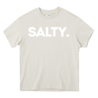 Cream salty Heavy Core Tee - linhVisuals