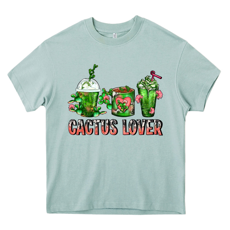Cactus Lover Cactus Coffee Cups Heavy Core Tee by FaDigitalArtStudio | Teevron