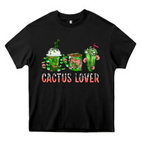 Black Cactus Lover Cactus Coffee Cups Heavy Core Tee - FaDigitalArtStudio