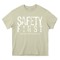 Mossy safety first science teacher Heavy Core Tee - linhVisuals