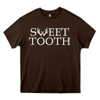 Chocolate Brown Sweet Tooth Heavy Core Tee - linhVisuals