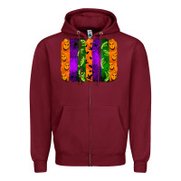 Burgundy halloween brushstroke Zipper Hoodie - Jasminsmagicworld