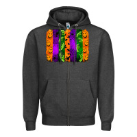 Charcoal Heather halloween brushstroke Zipper Hoodie - Jasminsmagicworld