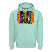Seafoam halloween brushstroke Zipper Hoodie - Jasminsmagicworld