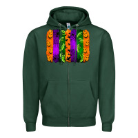 Sports Green halloween brushstroke Zipper Hoodie - Jasminsmagicworld