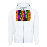 White halloween brushstroke Zipper Hoodie - Jasminsmagicworld