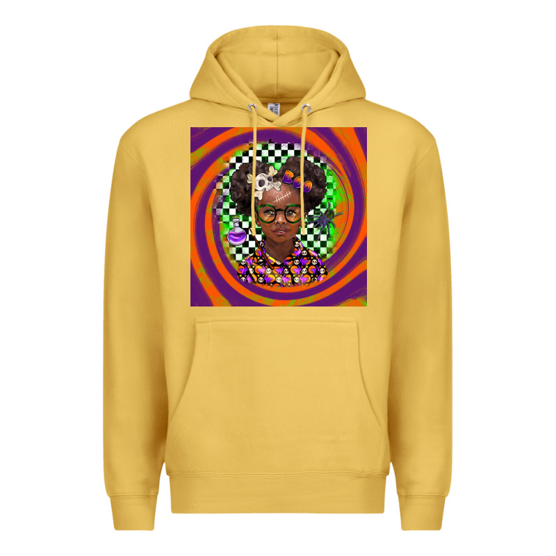Halloween African Girl Premium Hoodie by BarkalooDesign | Teevron