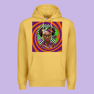 Halloween African Girl Premium Hoodie Designed By Barkaloodesign