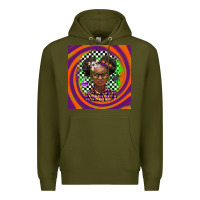 Army Green halloween african girl Premium Hoodie - BarkalooDesign