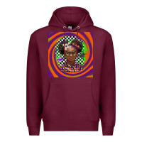 Burgundy halloween african girl Premium Hoodie - BarkalooDesign