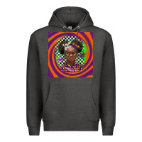 Charcoal Heather halloween african girl Premium Hoodie - BarkalooDesign
