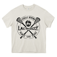 Cream lacrosse legally beating people with sticks Heavy Core Tee - linhVisuals