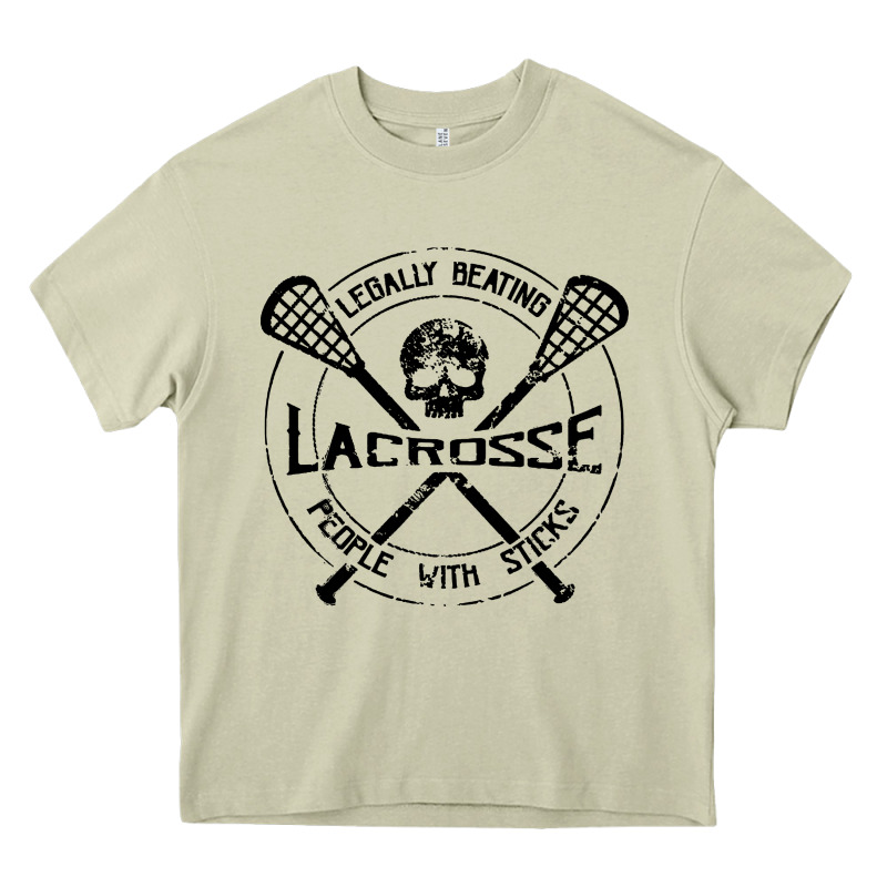 Lacrosse Legally Beating People With Sticks Heavy Core Tee by linhVisuals | Teevron