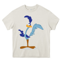 Cream Road Runner Beep Heavy Core Tee - linhVisuals