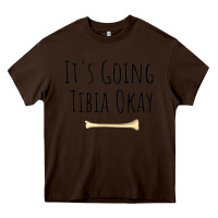Chocolate Brown anatomy Heavy Core Tee - linhVisuals