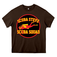 Chocolate Brown scuba steve Heavy Core Tee - linhVisuals