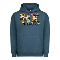 Pigment Midnight Navy mexico state cowhide serape cactus Urban Hoodie - RanaPortraitStore