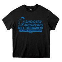Black shooter mcgavin's golf tournament Heavy Core Tee - linhVisuals
