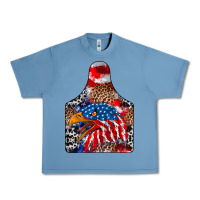 Pebble Blue America Urban Heavy Tee - CowhideDigitalArt