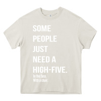 Cream some people need a high five Heavy Core Tee - linhVisuals