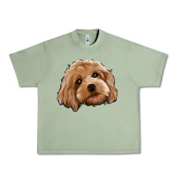 Oil Green Cockapoo Urban Heavy Tee - Jasminsmagicworld