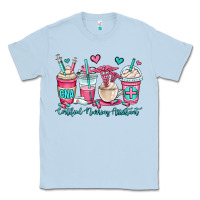 Dusty Blue cna certified nursing assistant coffee cups Classic Tee - OliviaCreatesArt