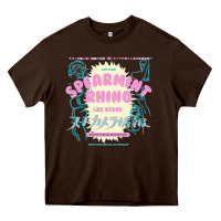 Chocolate Brown spearmint rhino las vegas Heavy Core Tee - linhVisuals
