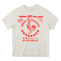 Cream sriracha sauce Heavy Core Tee - linhVisuals