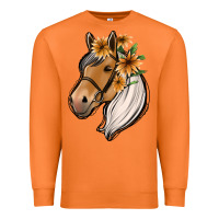 Carrot floral horse Premium Sweatshirt - Jasminsmagicworld