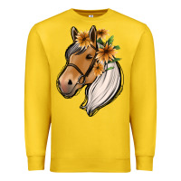 Lemon floral horse Premium Sweatshirt - Jasminsmagicworld