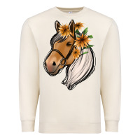 Sandshell floral horse Premium Sweatshirt - Jasminsmagicworld