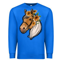 True Royal floral horse Premium Sweatshirt - Jasminsmagicworld