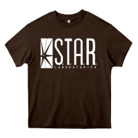 Chocolate Brown star laboratories Heavy Core Tee - linhVisuals