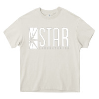 Cream star labs team Heavy Core Tee - linhVisuals