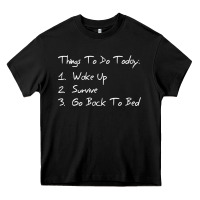 Black things to do today Heavy Core Tee - linhVisuals