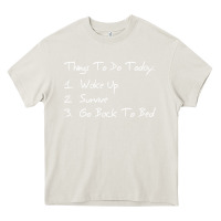 Cream things to do today Heavy Core Tee - linhVisuals