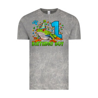 Cloud Rock birthday boy frog age 1 Vintage Tee - LillyAllenDesigns