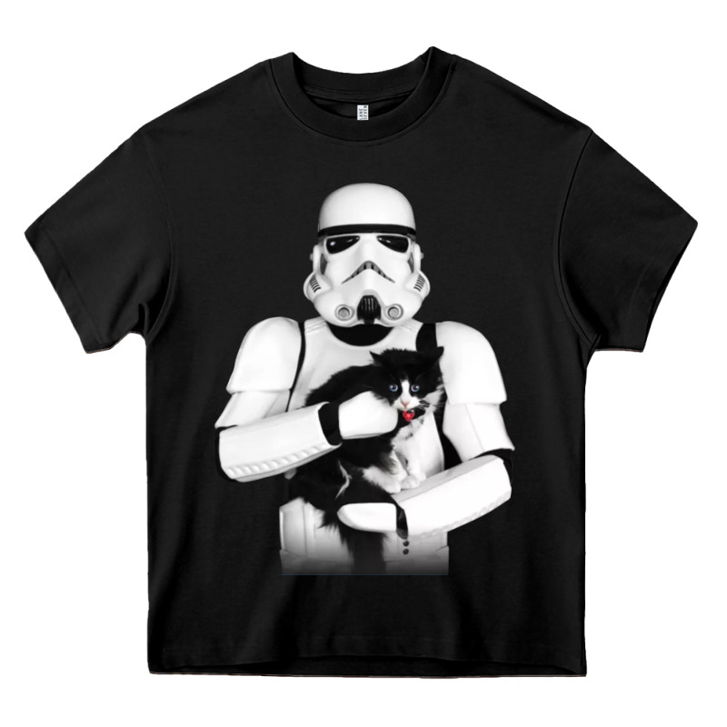 Stormtrooper Cat Heavy Core Tee by linhVisuals | Teevron