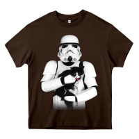 Chocolate Brown stormtrooper cat Heavy Core Tee - linhVisuals