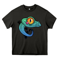 Asphalt cute colorful cartoon gecko Heavy Core Tee - linhVisuals