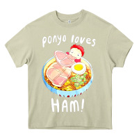Mossy studio ghibli ponyo loves ham Heavy Core Tee - linhVisuals