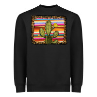 Black serape leopard cactus Heavyweight Sweatshirt - RanaPortraitStore
