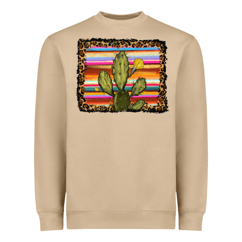 Serape Leopard Cactus Heavyweight Sweatshirt by RanaPortraitStore | Teevron