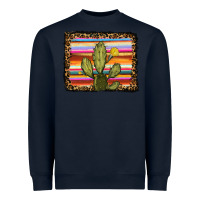Navy serape leopard cactus Heavyweight Sweatshirt - RanaPortraitStore