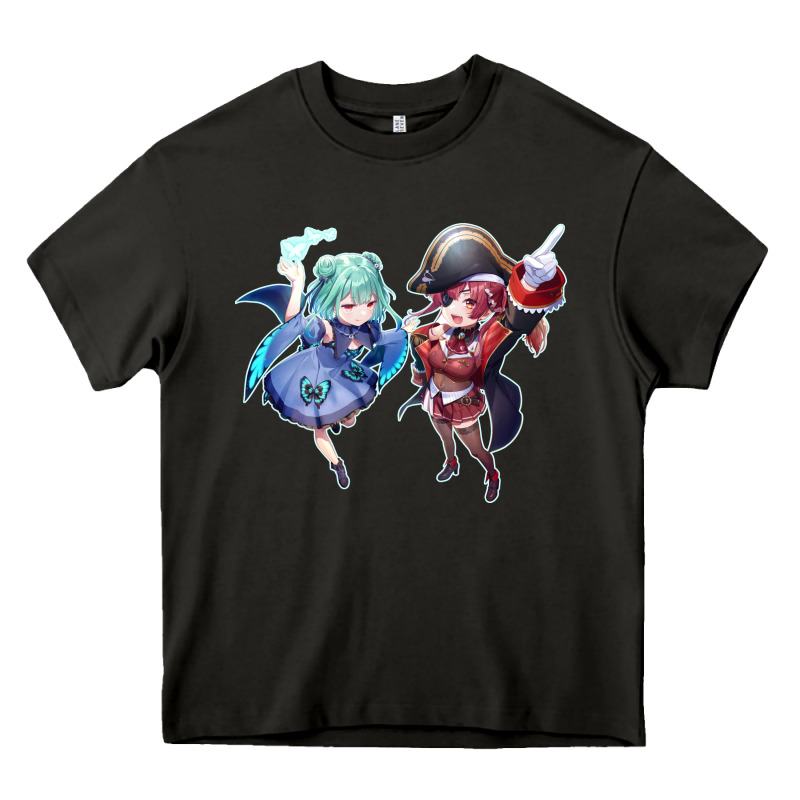 Houshou Marine And Uruha Rushia Heavy Core Tee by linhVisuals | Teevron