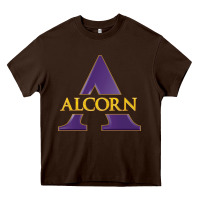 Chocolate Brown alcorn state athletics Heavy Core Tee - linhVisuals