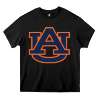 Black auburn tigers Heavy Core Tee - linhVisuals